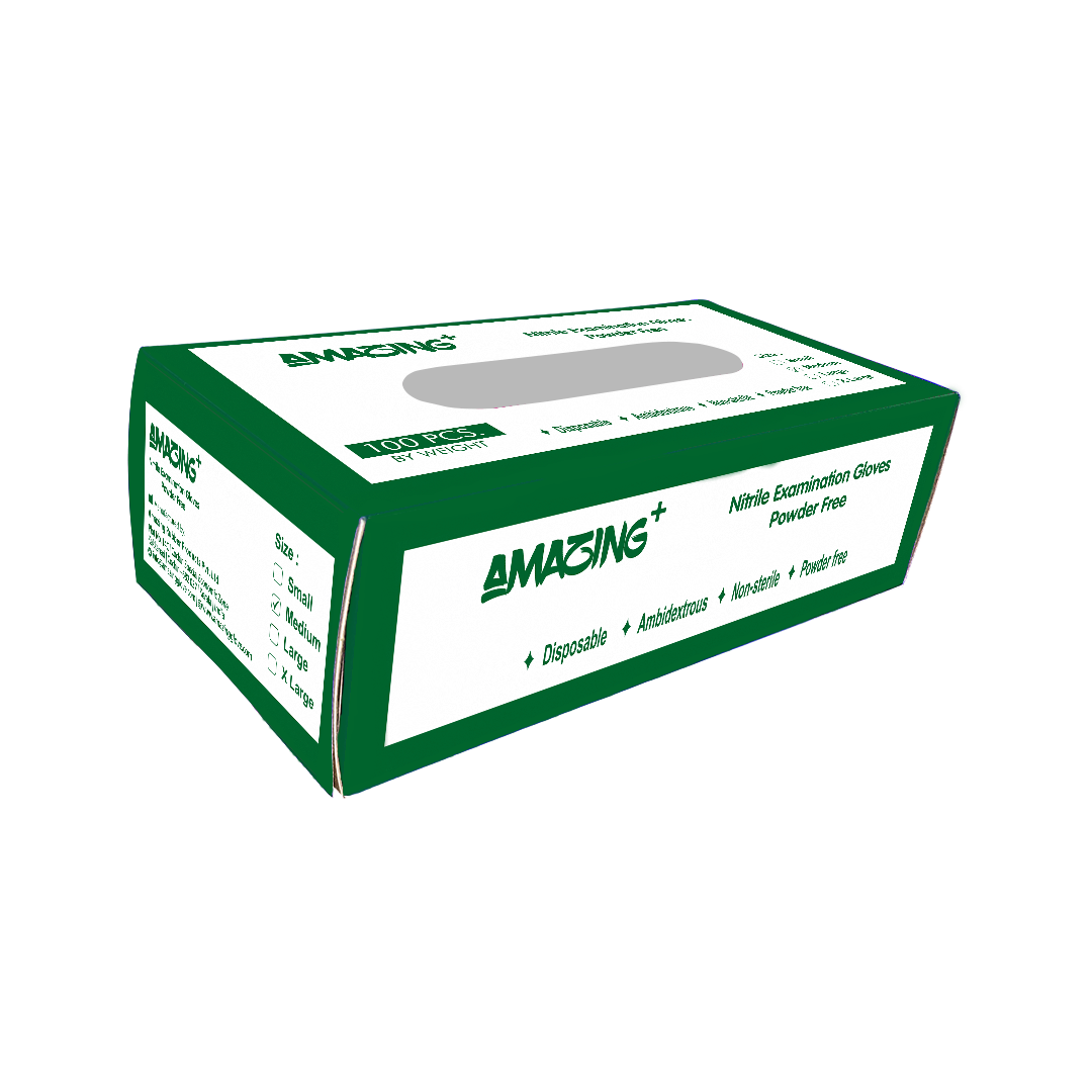 Amazing+ Nitrile Examination Powder-Free Gloves