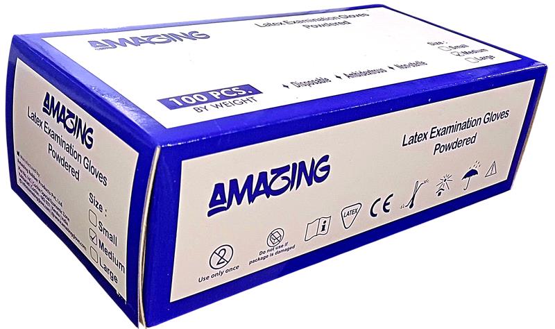 Amazing Latex Examination Powdered Gloves