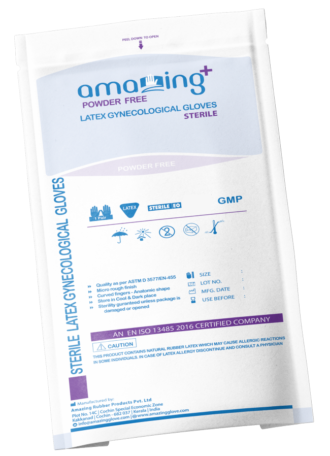 Amazing+ Latex Gynecological Powder-Free Gloves